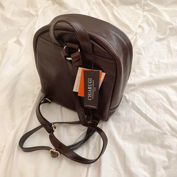 CHIARUGI FIRENZE® WOMEN'S MINI LEATHER BACKPACK. - Picture 4 of 4